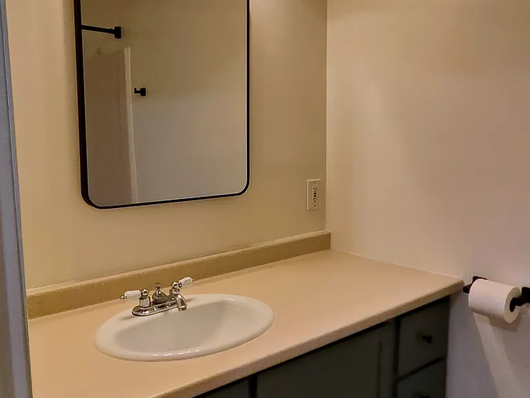 Bathroom with bathtub in master bedroom