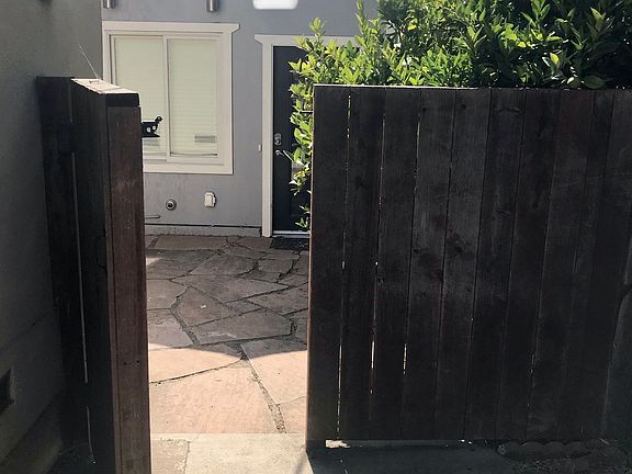 Private ADU entrance via driveway