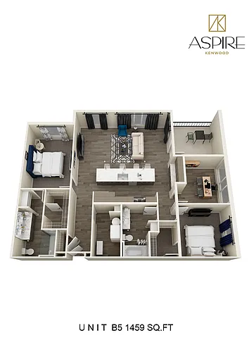 Floor plan Two Bedroom