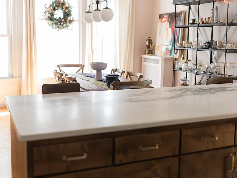Dining Area with upscale finishes