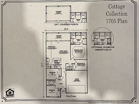 Floor plan layout of the home
