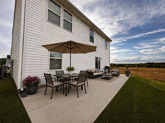Back porch and yard
