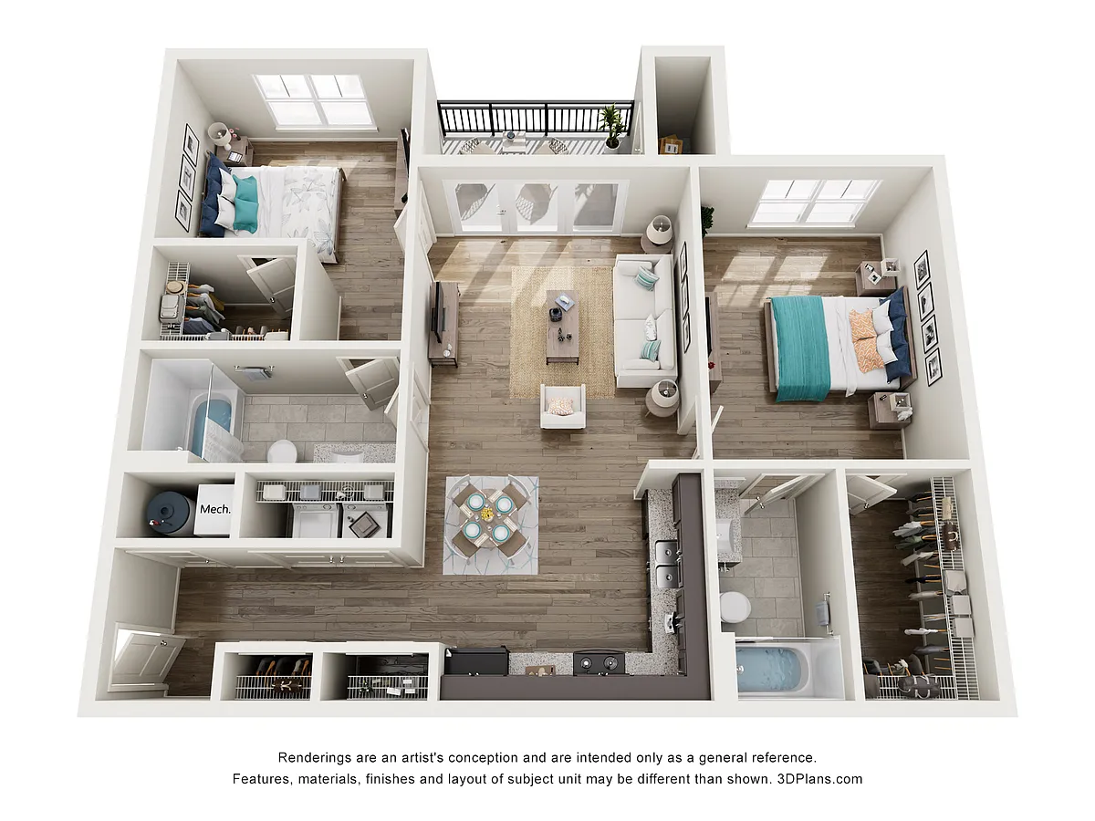 Floor plan 2 bedroom