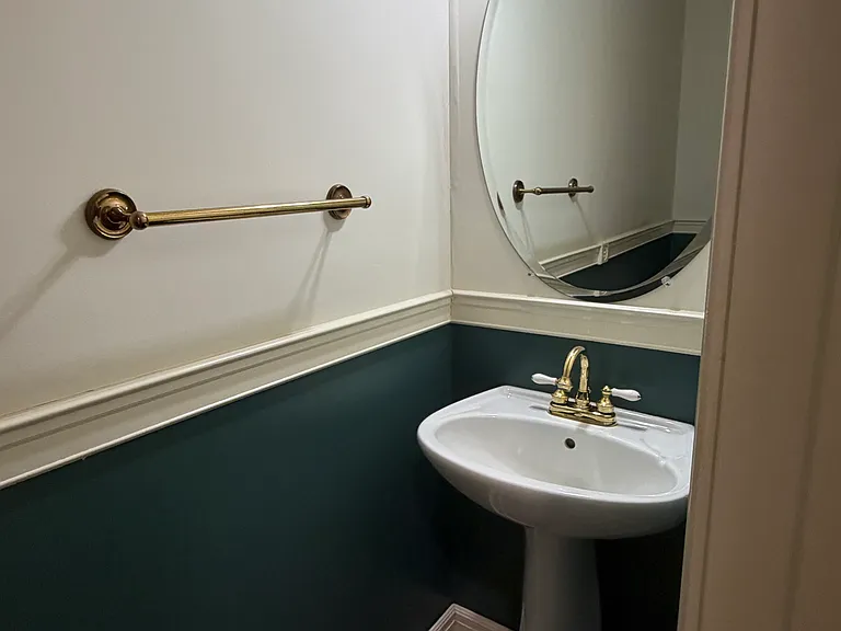 Half bath on first floor