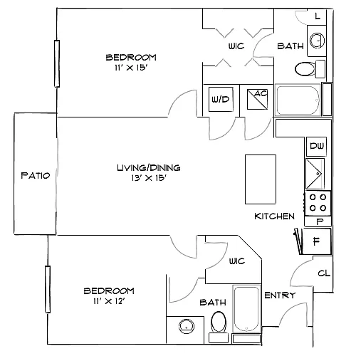 Floor plan Design 2B20