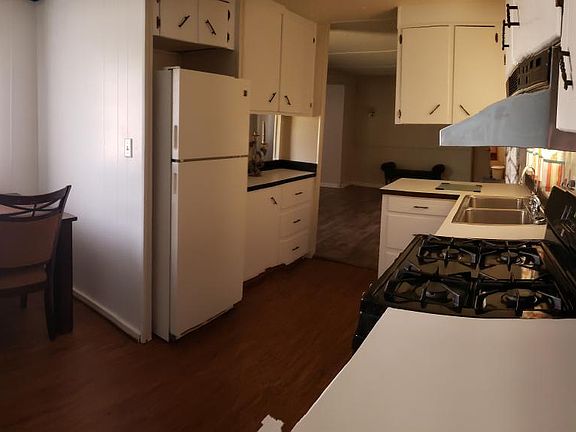 Kitchen dining room combination.