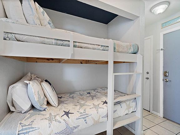 Built in bunk beds upon entry