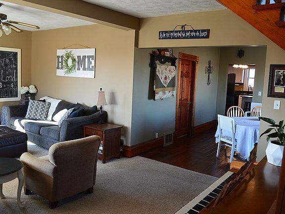 View from bottom landing