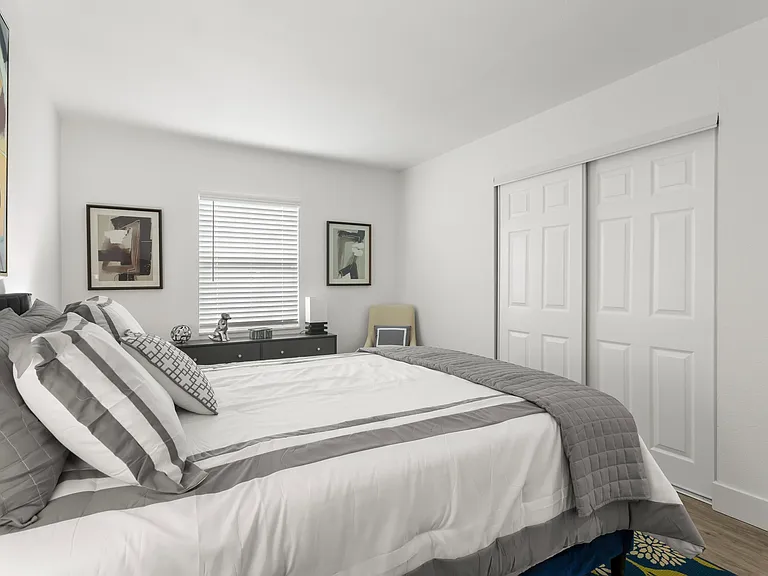 Bedroom with 6 Panel Doors