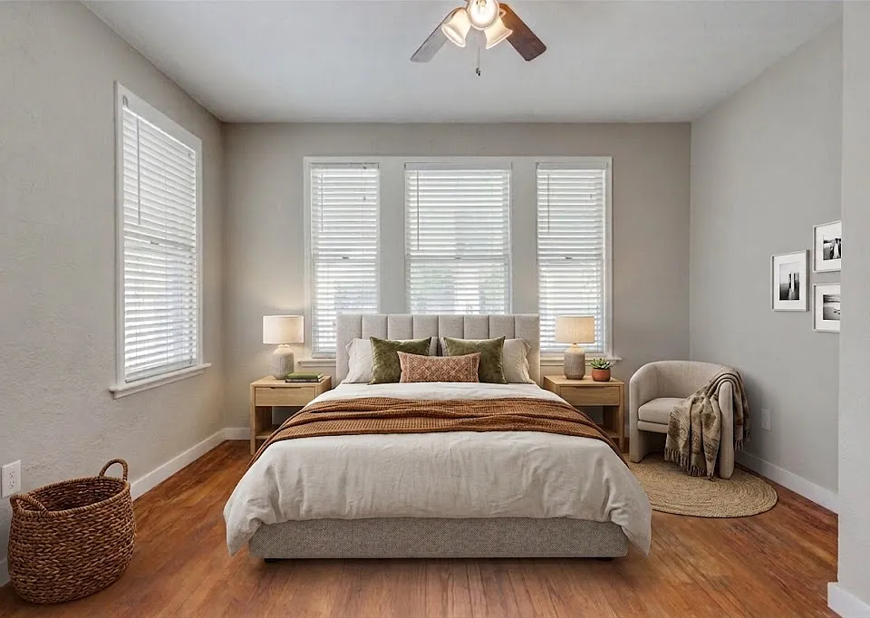Virtually Staged Bedroom