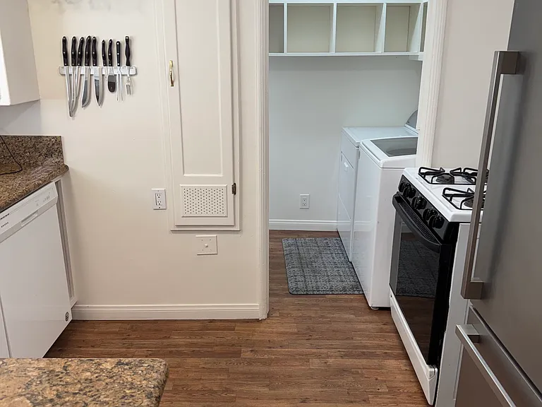 Kitchen and laundry room