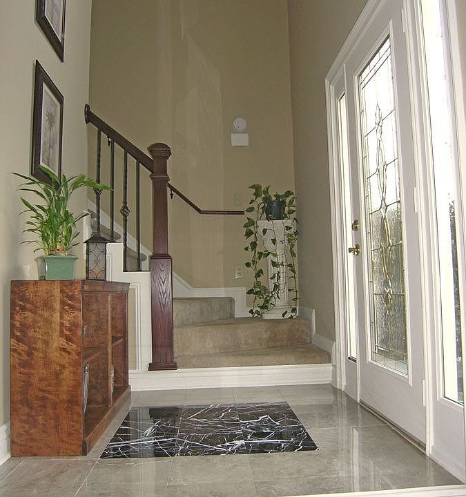 Two story front foyer