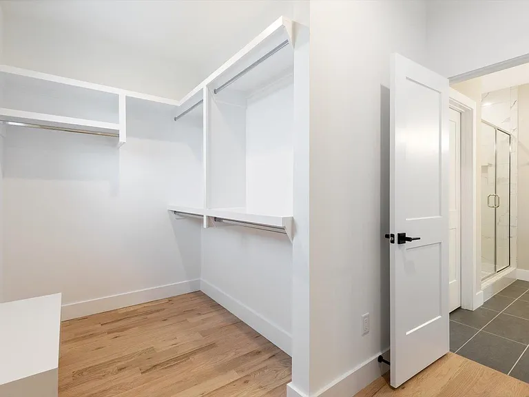 Big Closet with cubbies and shoe rack (behind ...not in picture)