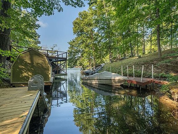 Dock, cove and Cordry lake