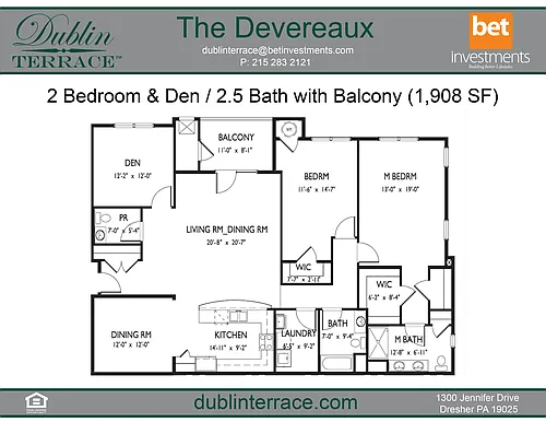 Floor plan Devereaux
