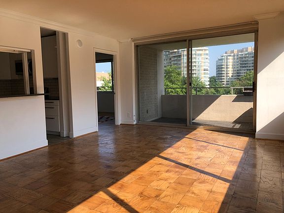 Living/Dining room with direct kitchen access and access to Bedroom One