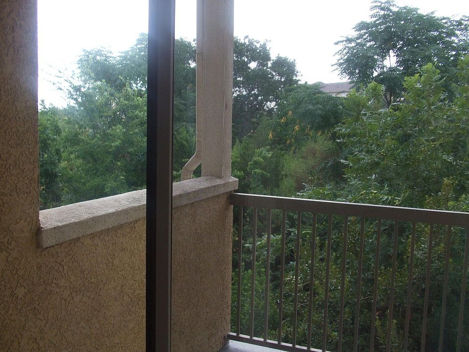 great privacy on balcony overlooking trees