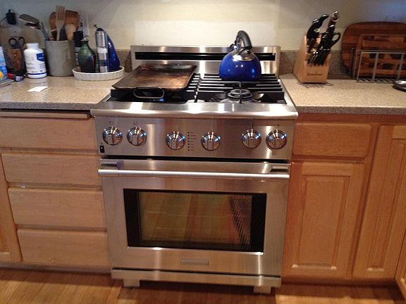 Pro style gas range 