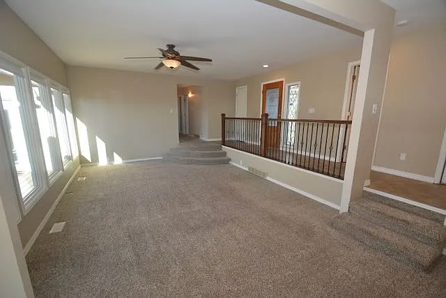 Living room, huge windows with great views