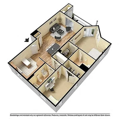 Floor plan 2 BED B