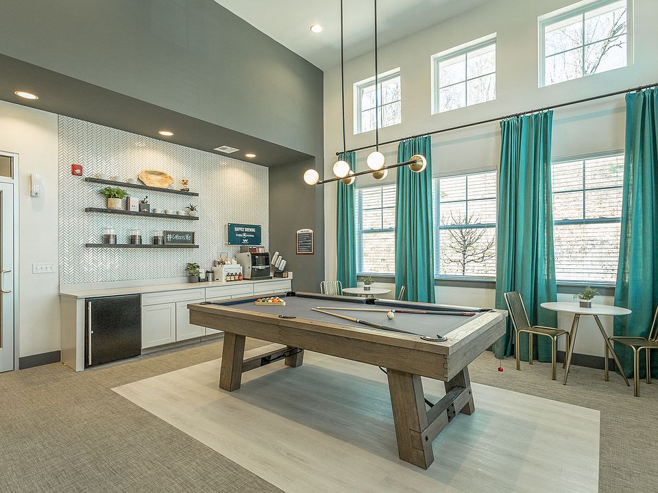 Billiards Table in the Resident Lounge at Hawthorne at the W
