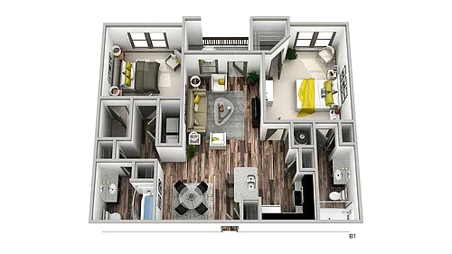 Floor plan B1