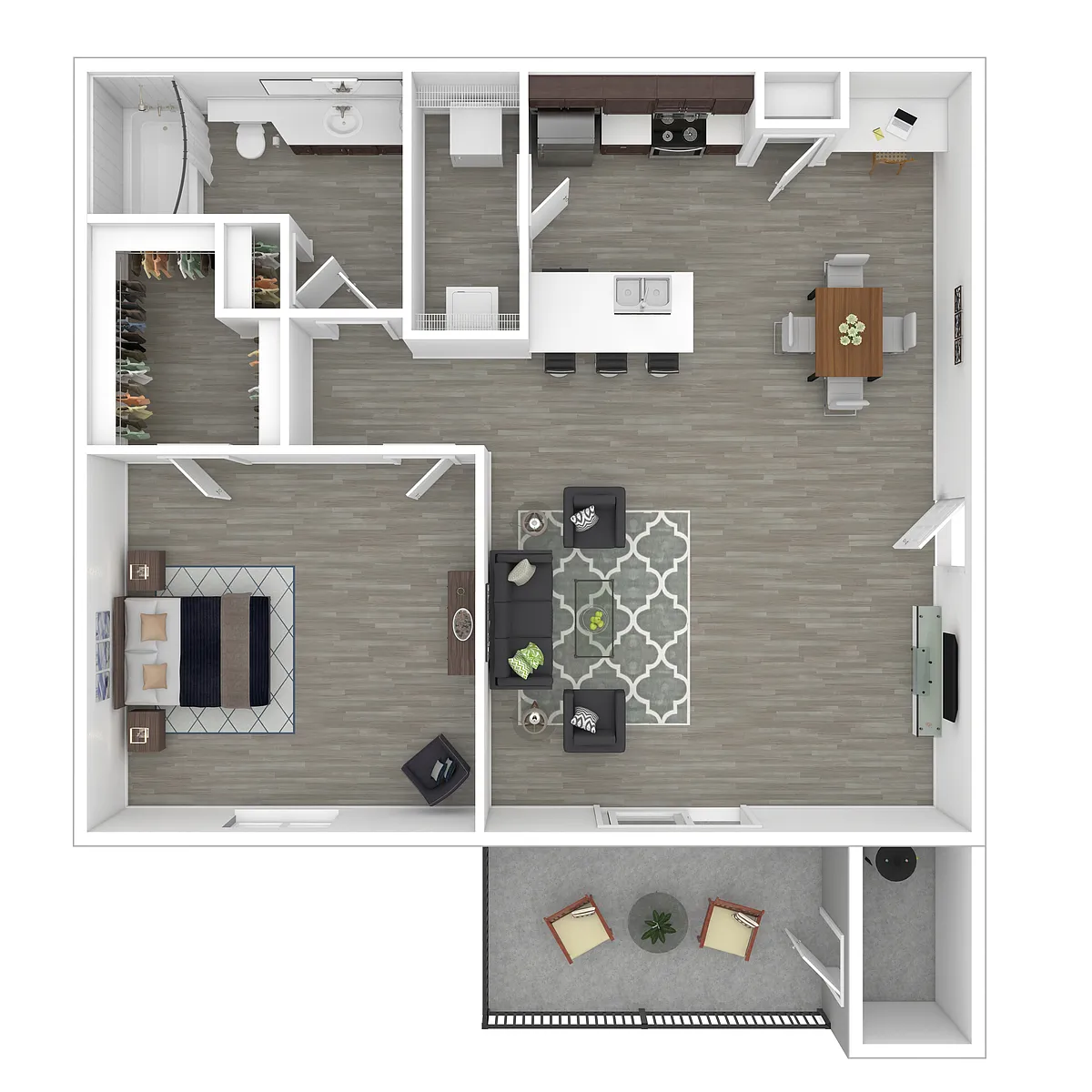 Floor plan Phase 2-1x1-762- Classic