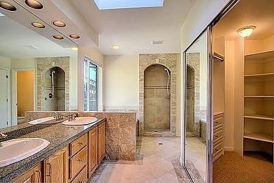 5 Piece Bath with jetted soaking tub.