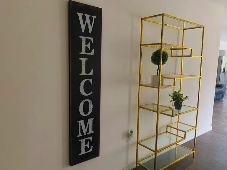 Beautiful Entryway with Chic Decorative Touches.