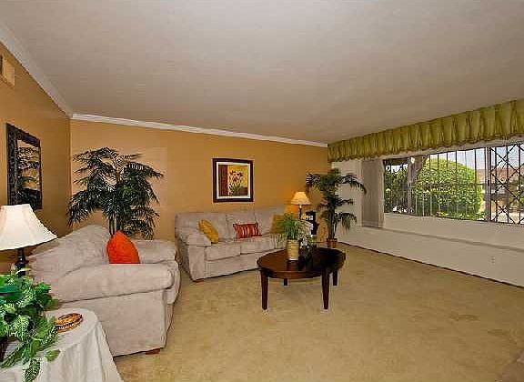 Living Room:  The warm and inviting living room has lots of light and is reall