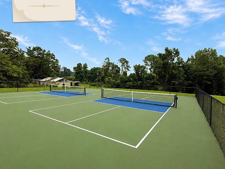 Pickleball courts.