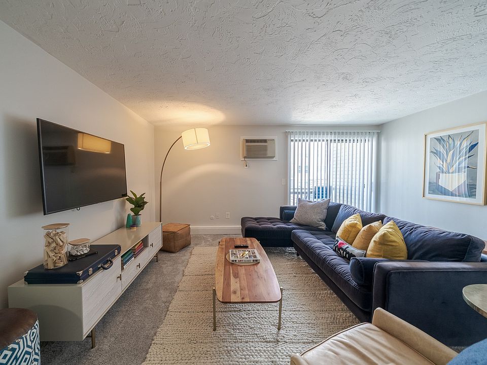 Modern, Spacious Living Room at Rosemont Square Apartments in Randolph, MA 02368