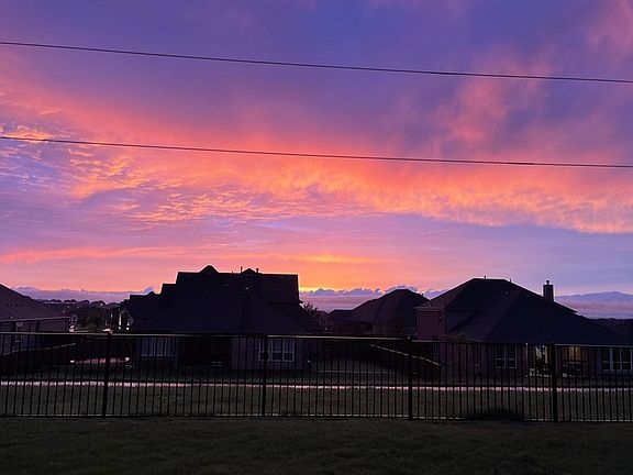 Back yard sunset