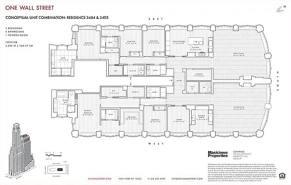 1st image of 1 Wall St #3404/3405