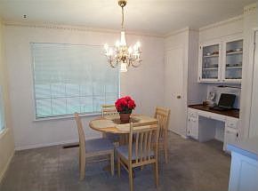 Breakfast Room with Built-In Cabinets
