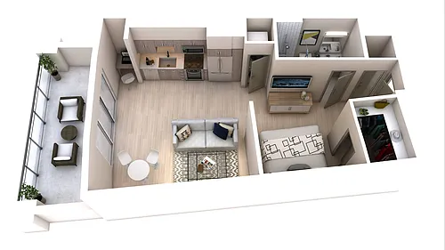 Floor plan Studio (705)