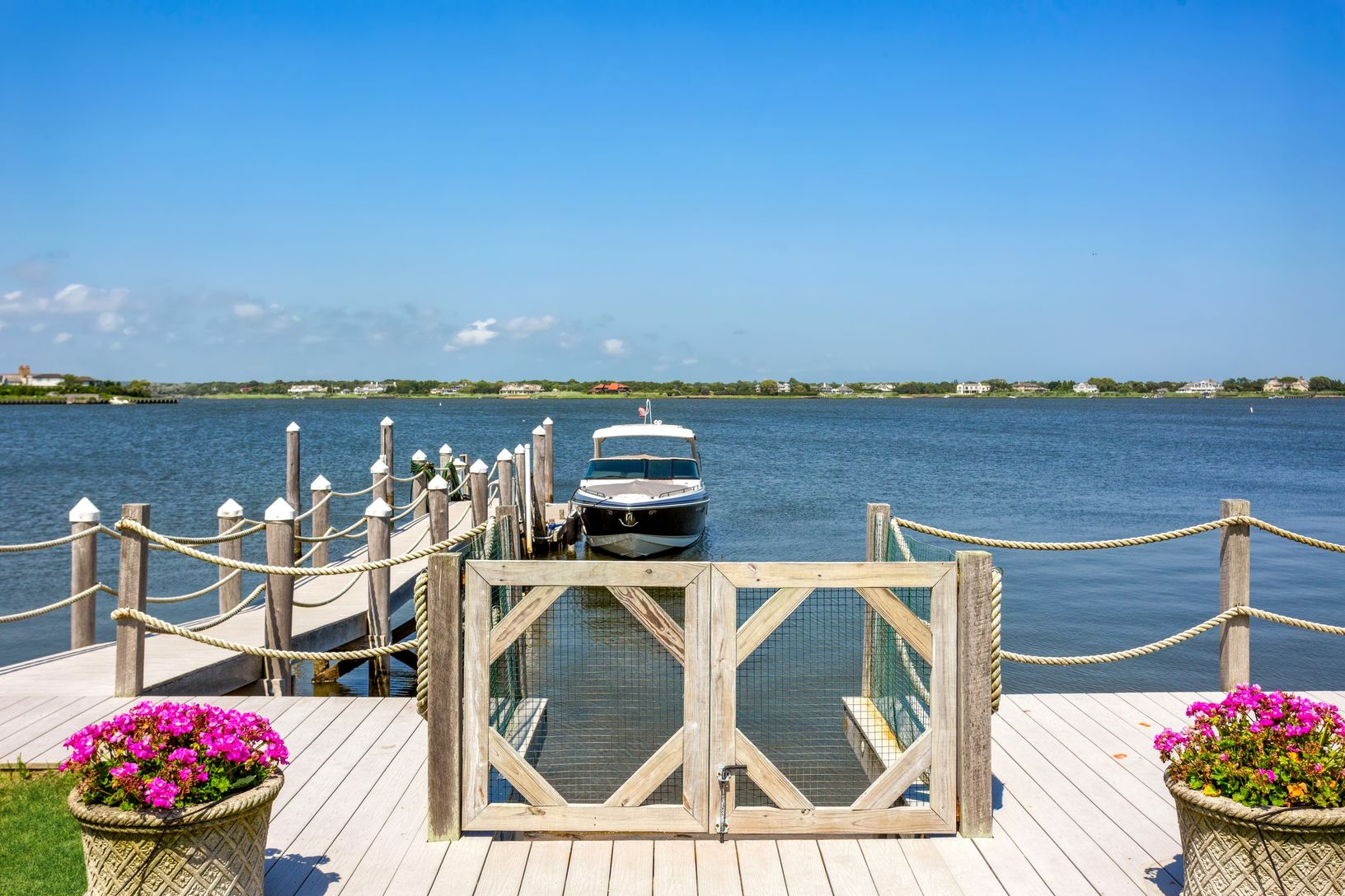  Private dock accommodates nice sized boat
