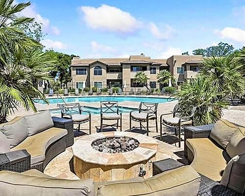 One of many Pools and sitting areas with BBQ
