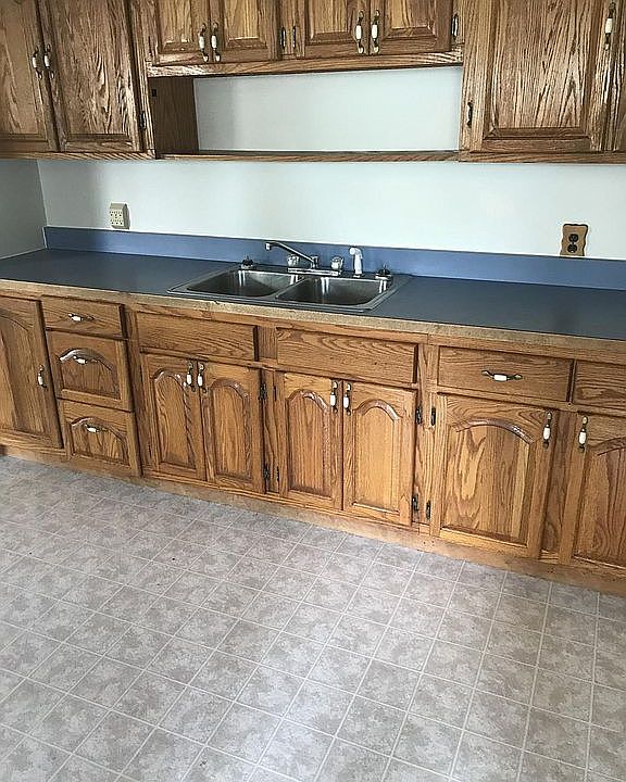 Oak cabinets