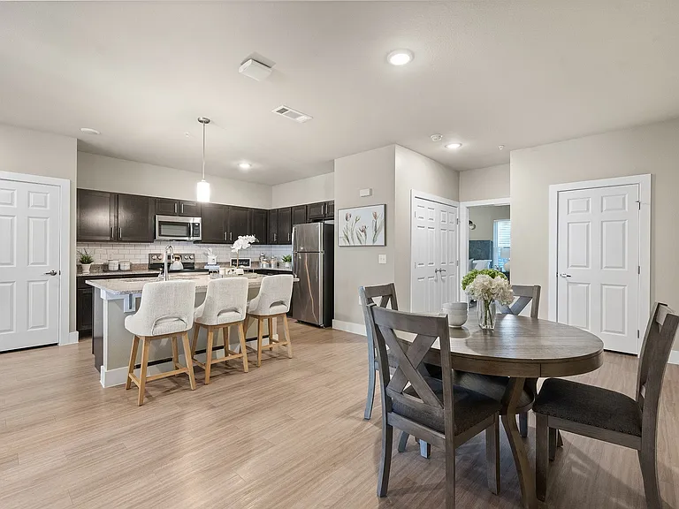 Kitchen and Dining Area Prairie Gate Community