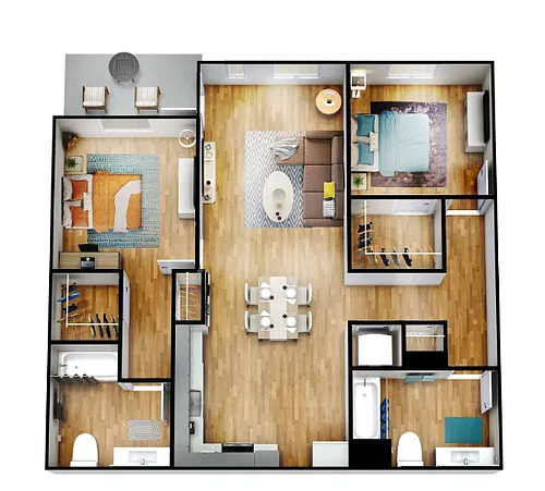 Floor plan 2 Bedroom