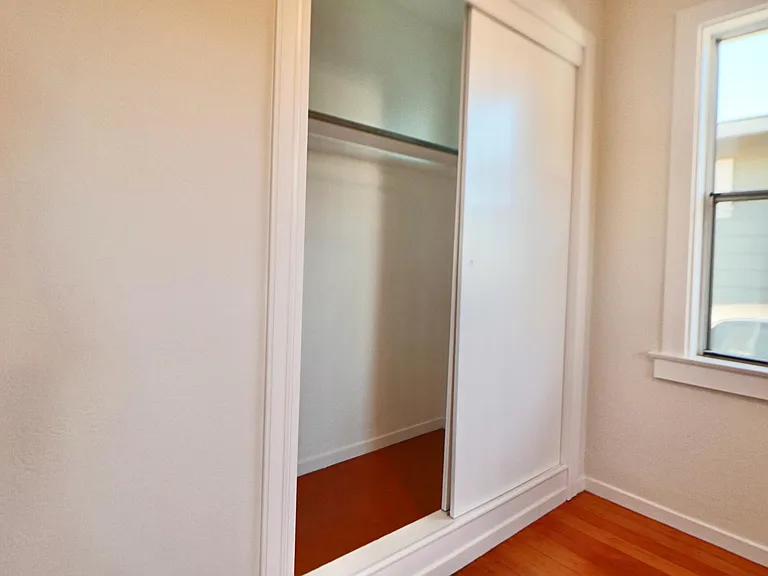 Each room comes with its large closet