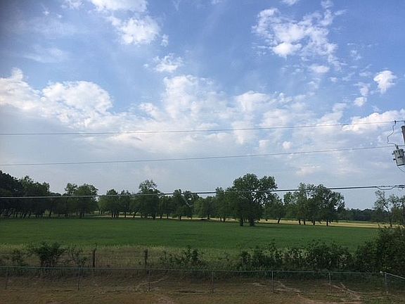View of pasture across back