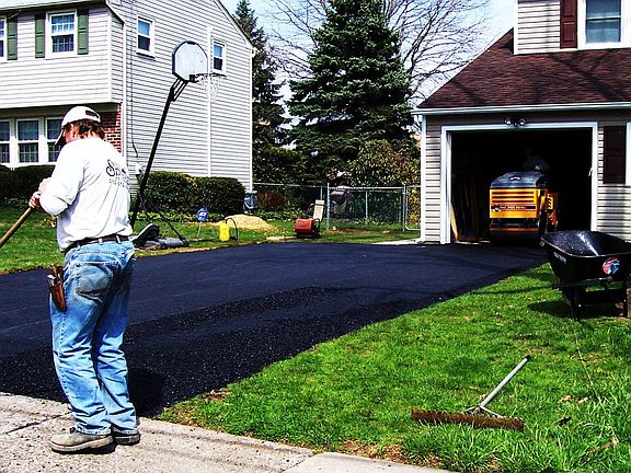 Enlarged driveway