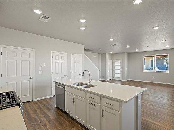The Woodland floorplan, images taken at Vive on Via Varra