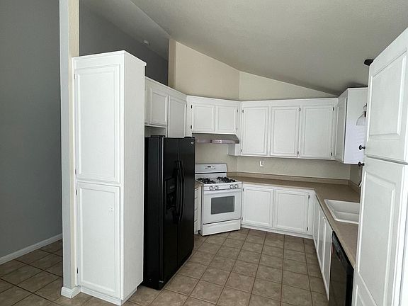 Brand new hood above stove.