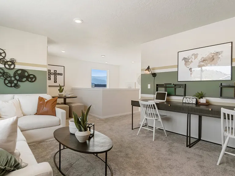 Bonus room + Loft. Illustrative picture from builder website.