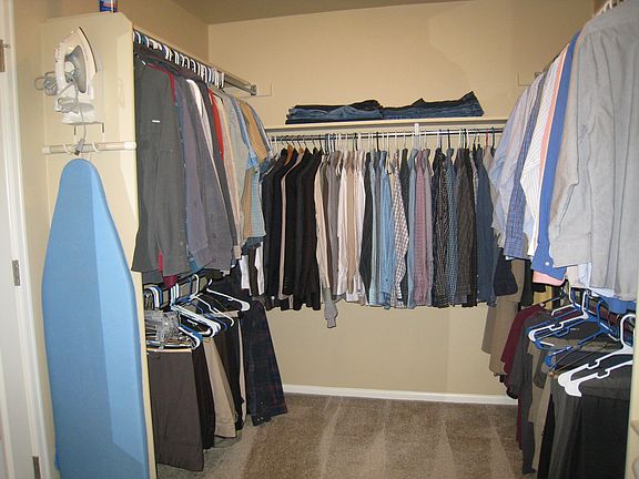 Huge master closet. - Left