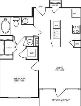 Landmark On Lovers - A1 - 1 Beds - 1 Baths - 588 Sq. ft.