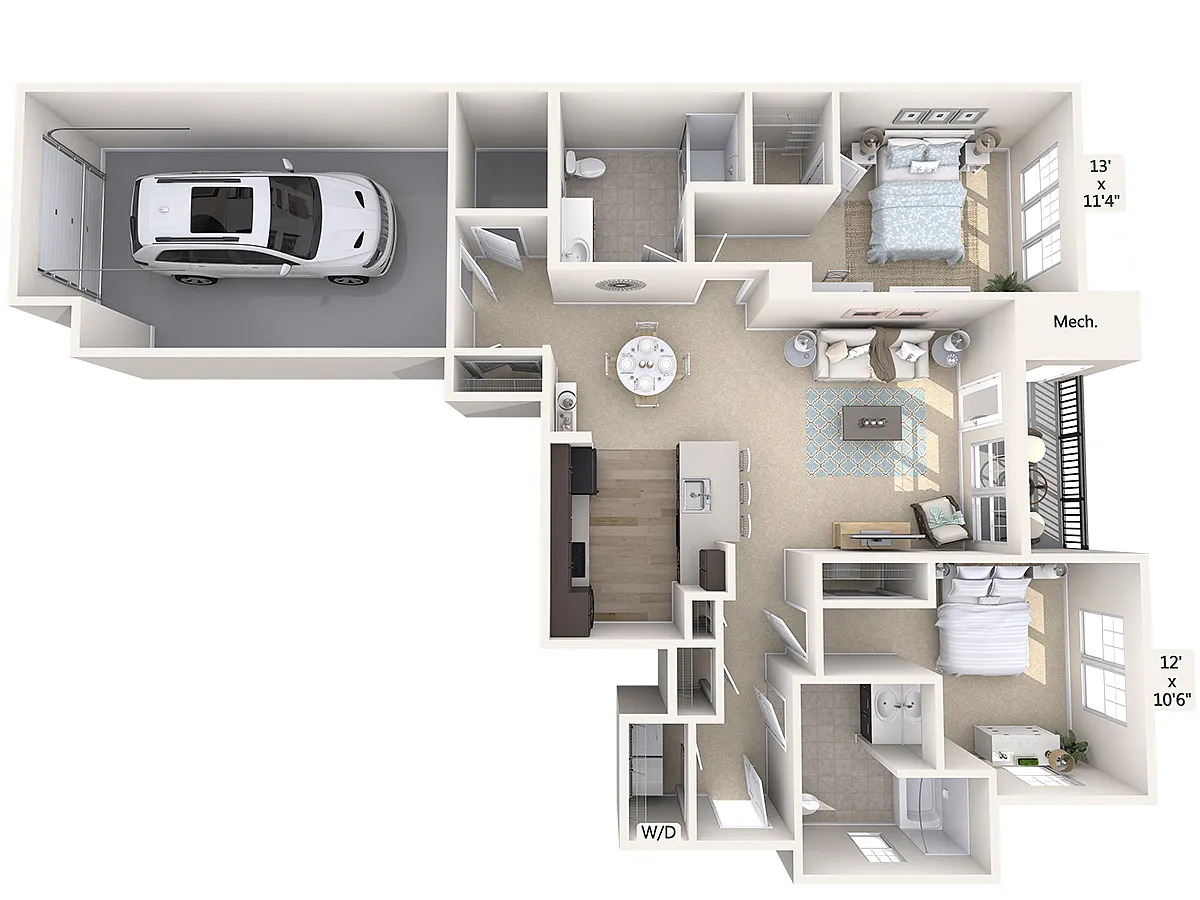 Floor plan B9-1241sq-Black